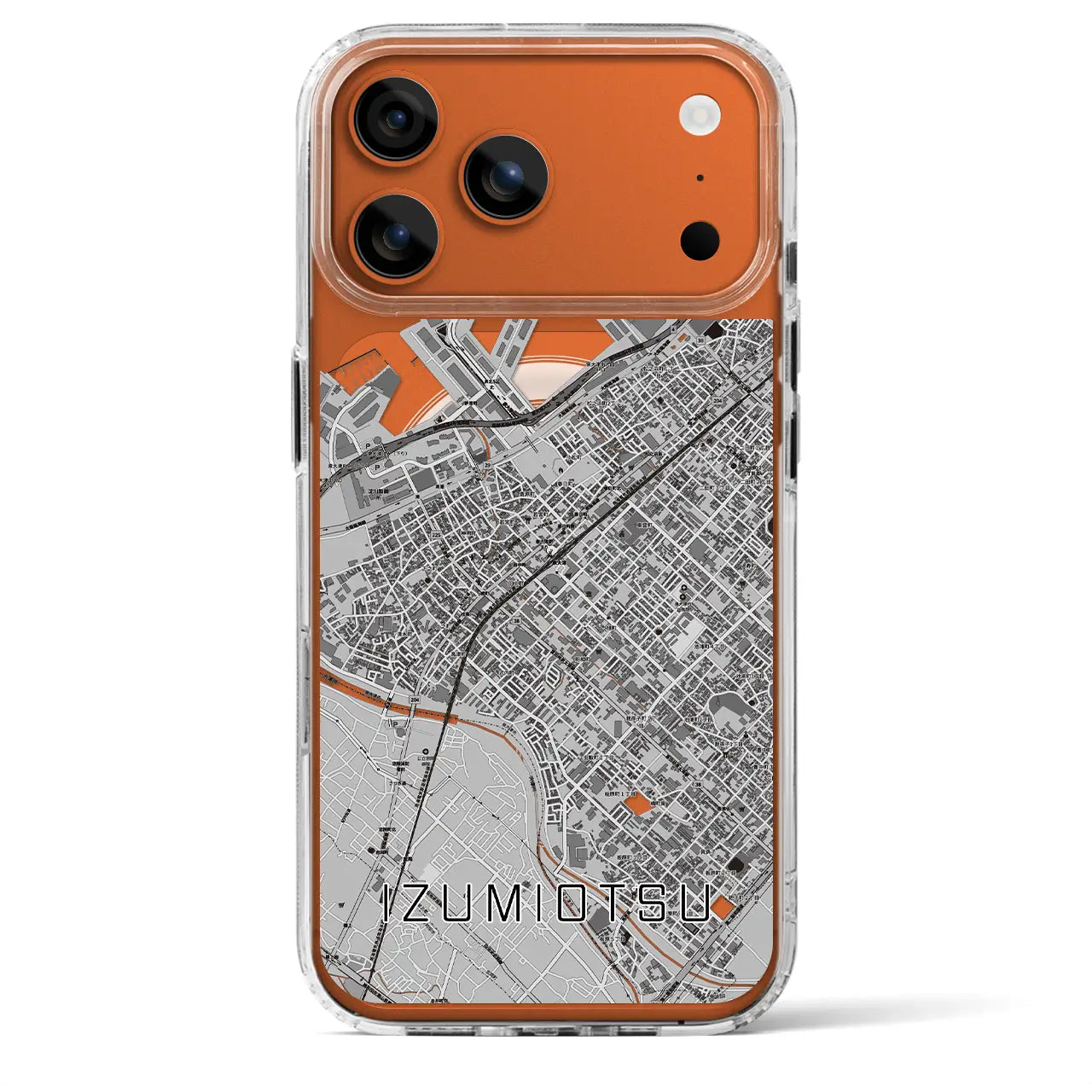 【泉大津(大阪府)】地図柄iPhoneケース(MagSafeタイプ)