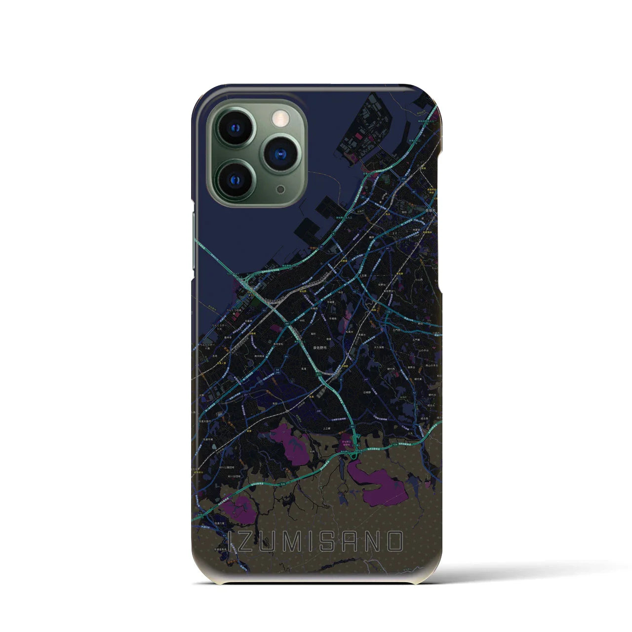 【泉佐野(大阪府)】地図柄iPhoneケース(バックカバータイプ)