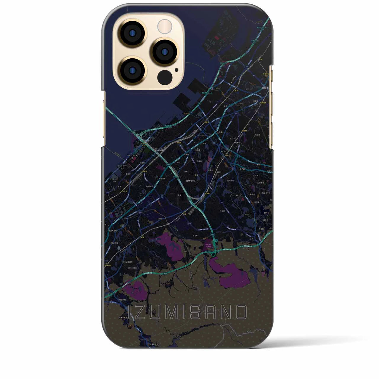 【泉佐野(大阪府)】地図柄iPhoneケース(バックカバータイプ)