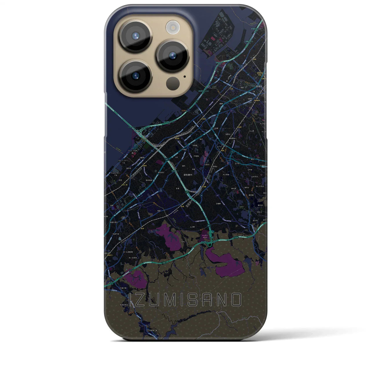 【泉佐野(大阪府)】地図柄iPhoneケース(バックカバータイプ)