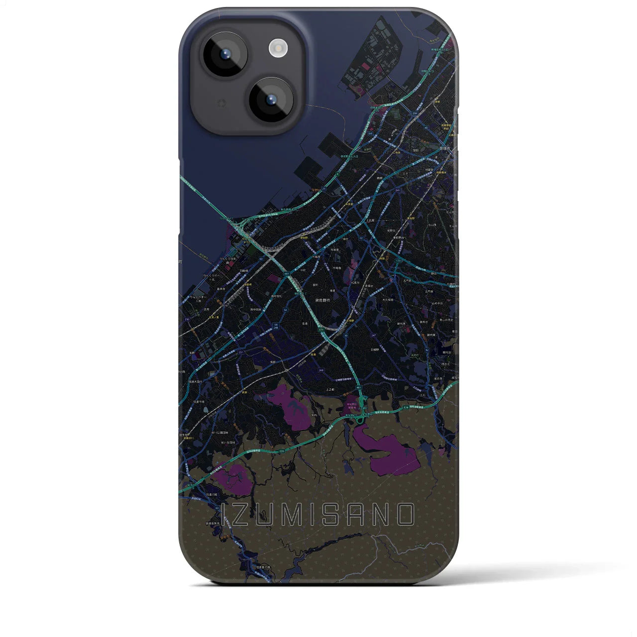 【泉佐野(大阪府)】地図柄iPhoneケース(バックカバータイプ)