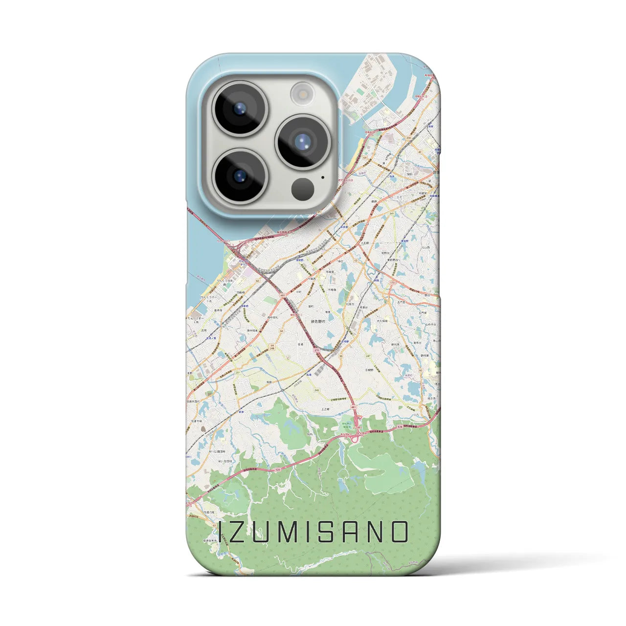 【泉佐野(大阪府)】地図柄iPhoneケース(バックカバータイプ)