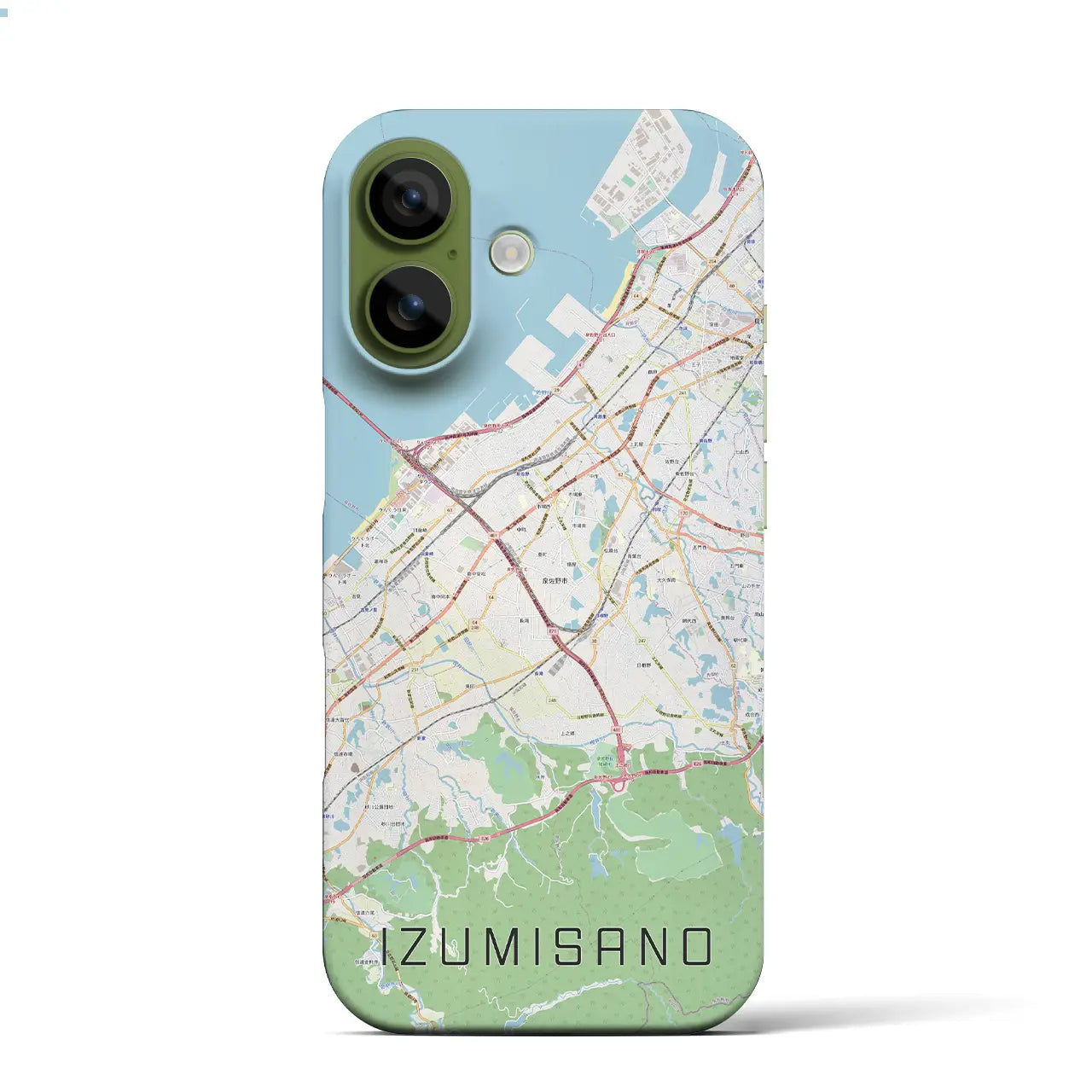 【泉佐野(大阪府)】地図柄iPhoneケース(バックカバータイプ)