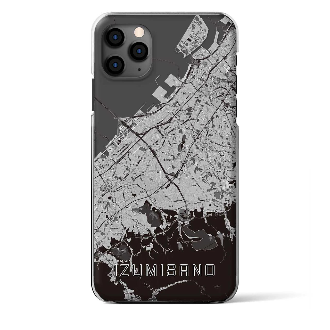 【泉佐野(大阪府)】地図柄iPhoneケース(クリアタイプ)