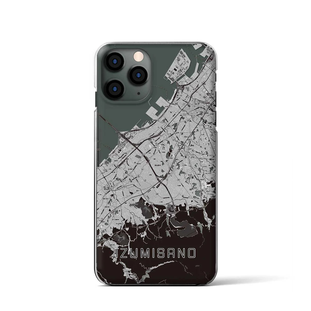 【泉佐野(大阪府)】地図柄iPhoneケース(クリアタイプ)