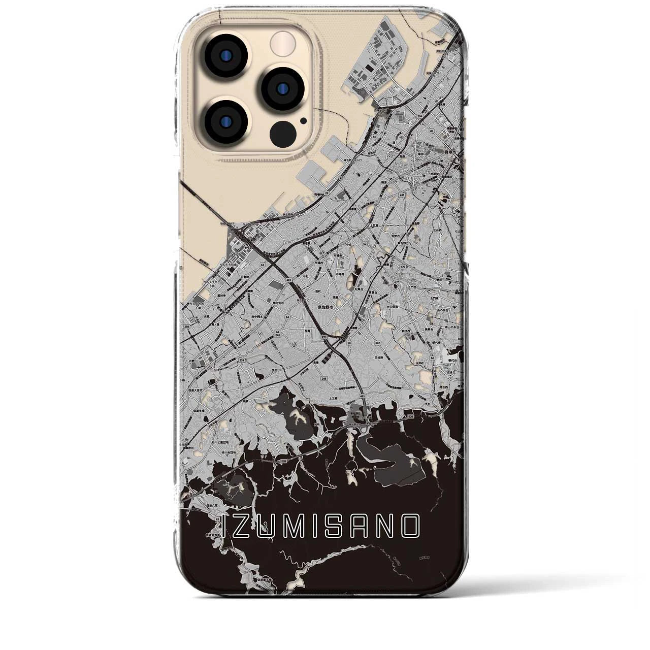 【泉佐野(大阪府)】地図柄iPhoneケース(クリアタイプ)