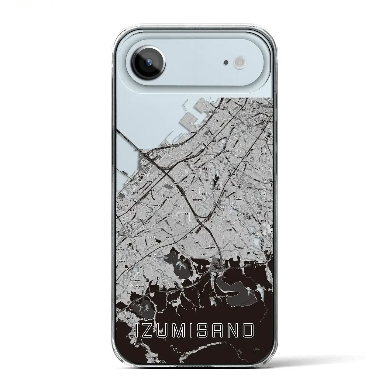 【泉佐野(大阪府)】地図柄iPhoneケース(クリアタイプ)