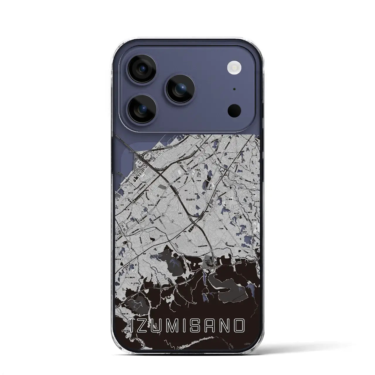 【泉佐野(大阪府)】地図柄iPhoneケース(クリアタイプ)