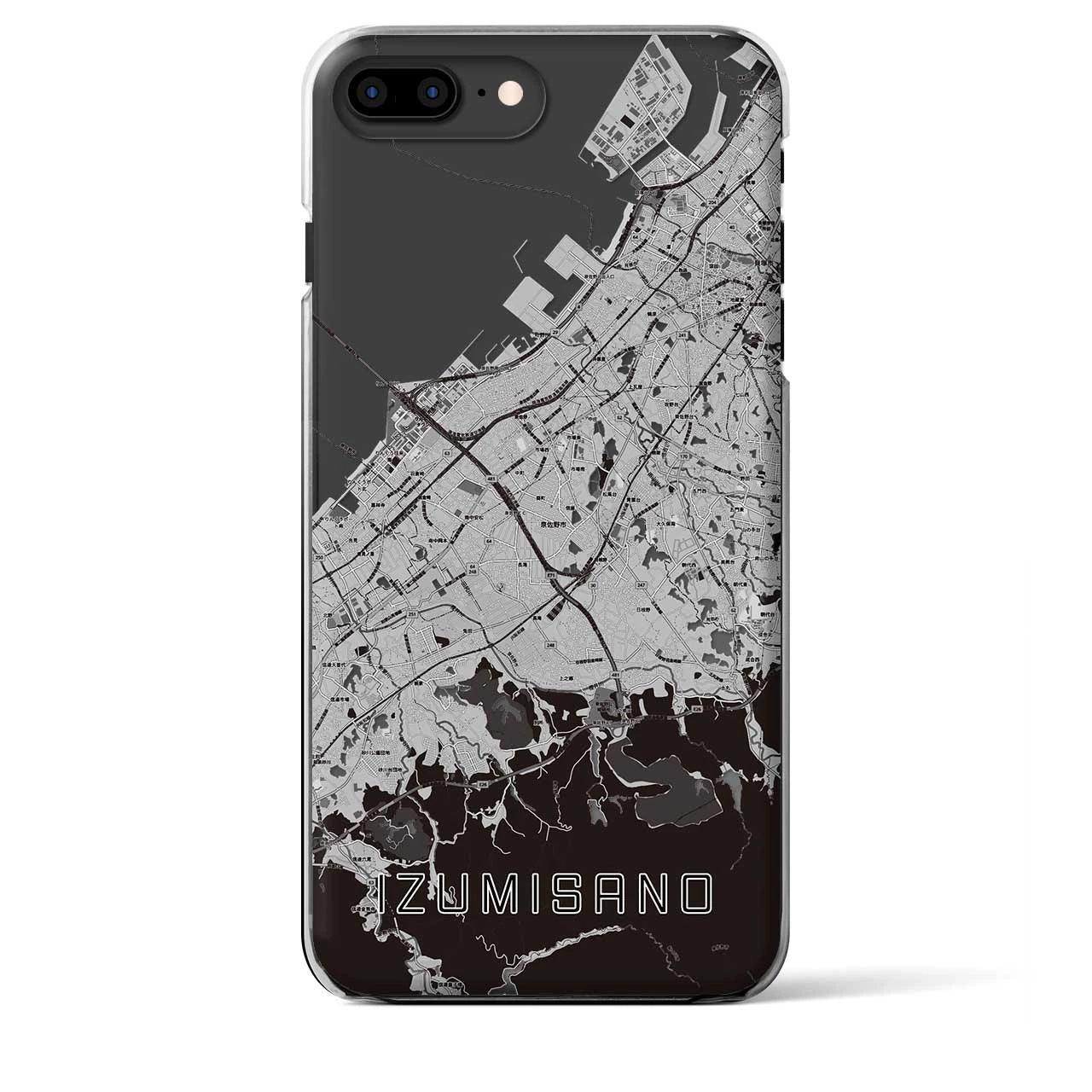 【泉佐野(大阪府)】地図柄iPhoneケース(クリアタイプ)