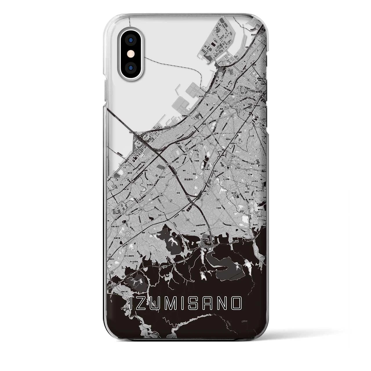 【泉佐野(大阪府)】地図柄iPhoneケース(クリアタイプ)