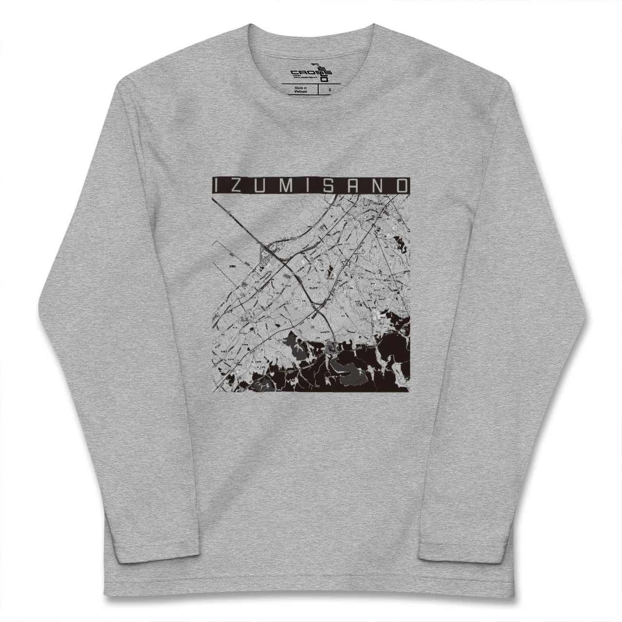 【泉佐野(大阪府)】地図柄ロングスリーブTシャツ