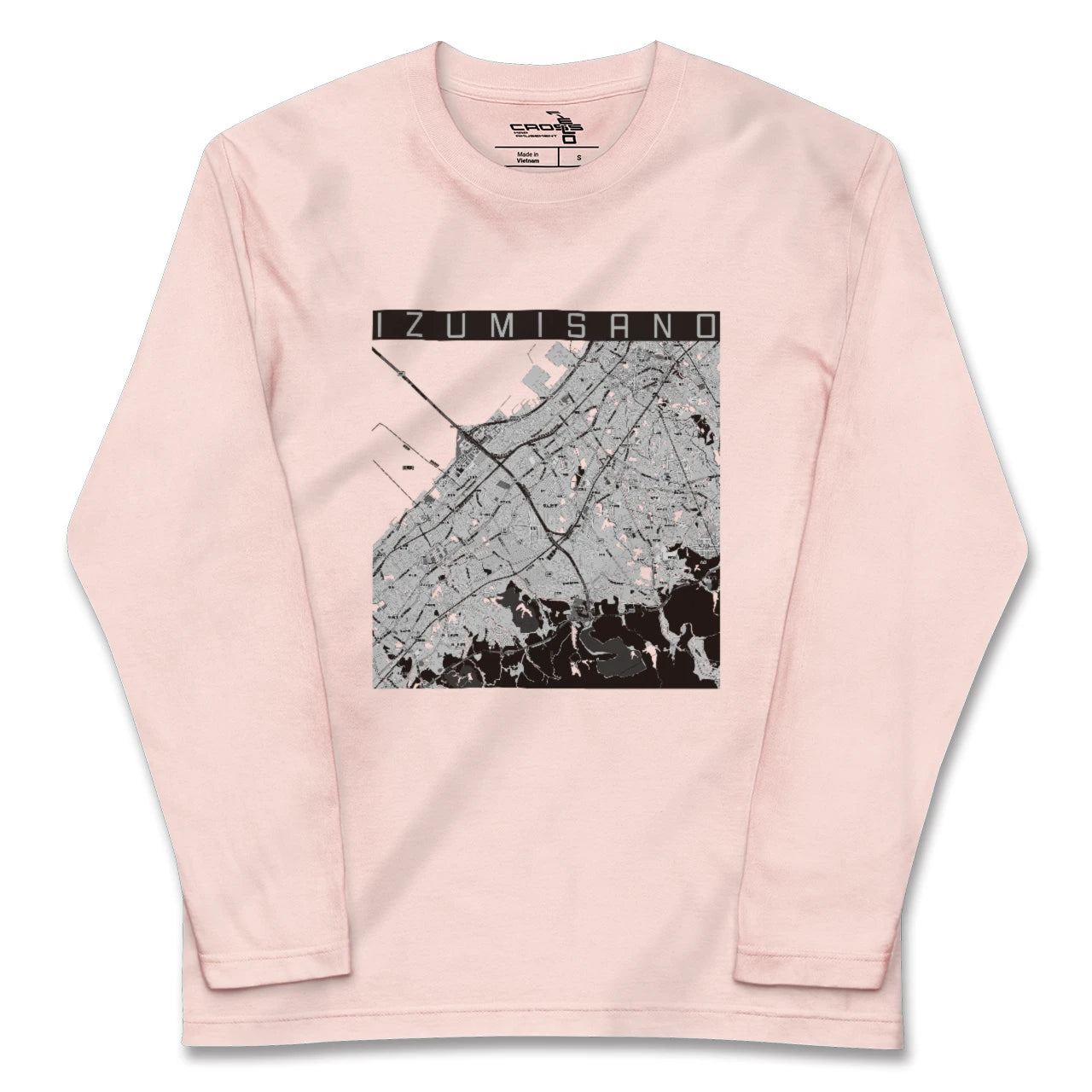 【泉佐野(大阪府)】地図柄ロングスリーブTシャツ