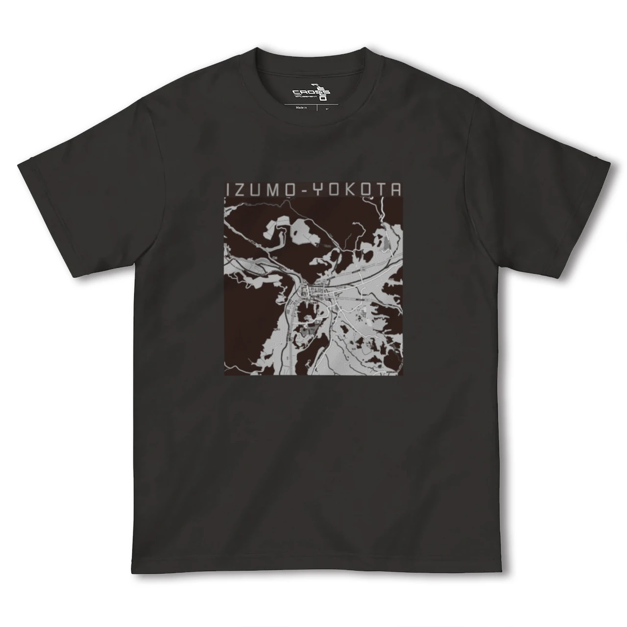 【出雲横田(島根県)】地図柄ヘビーウェイトTシャツ