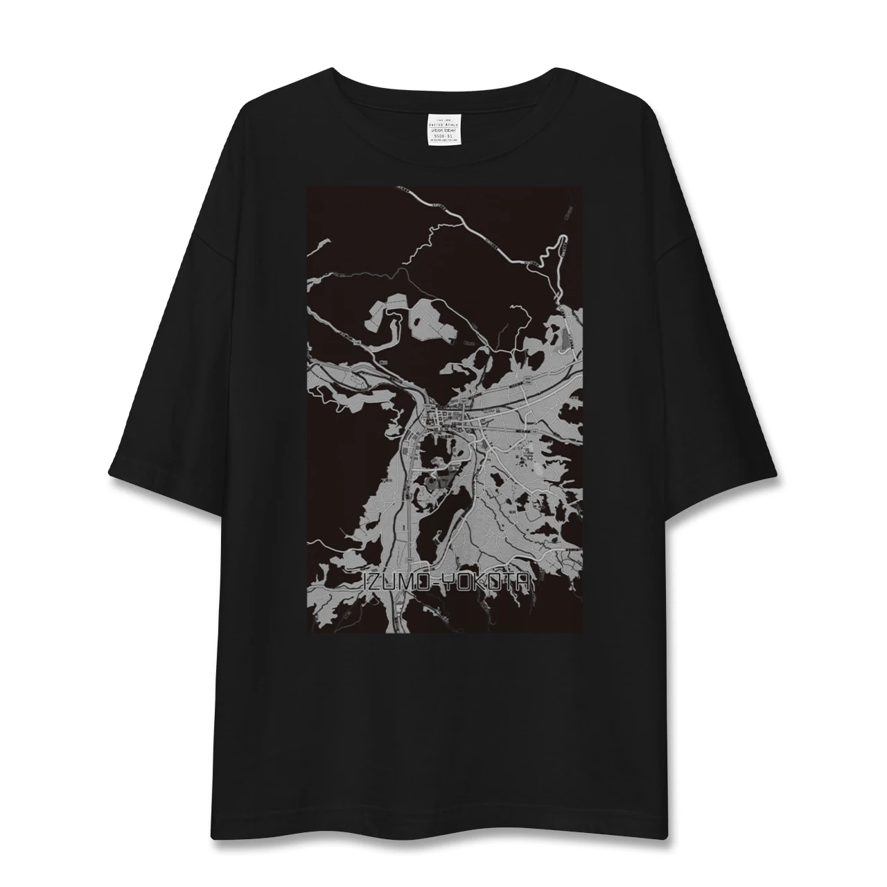 【出雲横田(島根県)】地図柄ビッグシルエットTシャツ
