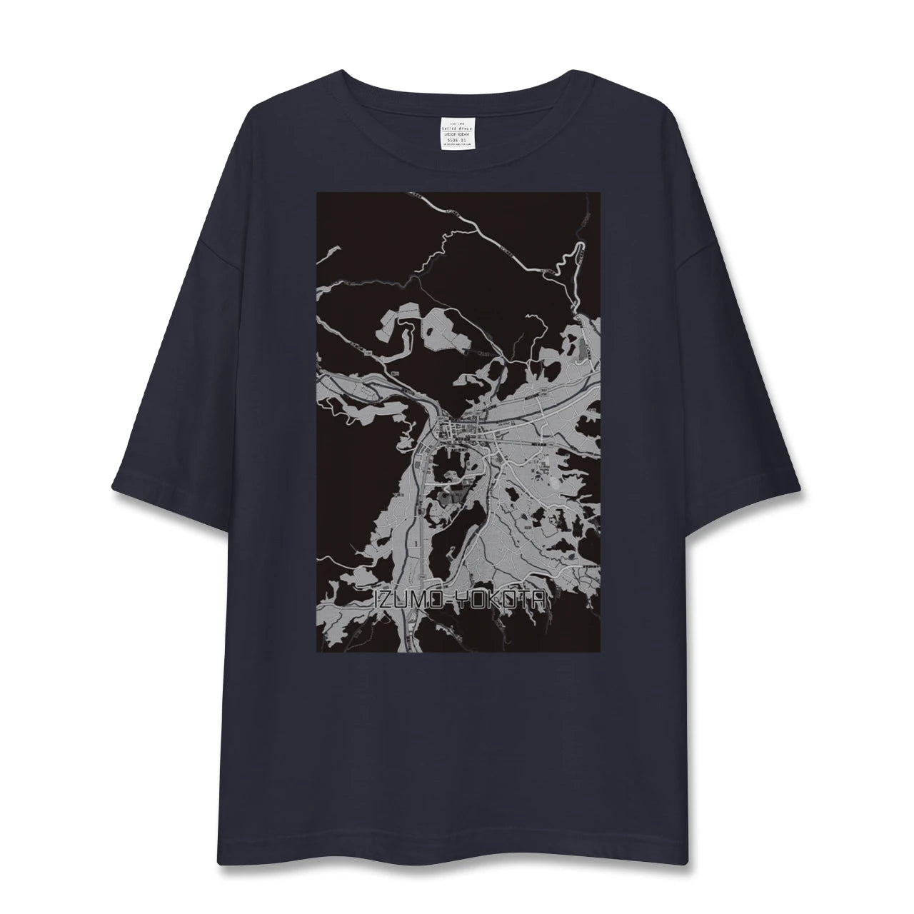 【出雲横田(島根県)】地図柄ビッグシルエットTシャツ
