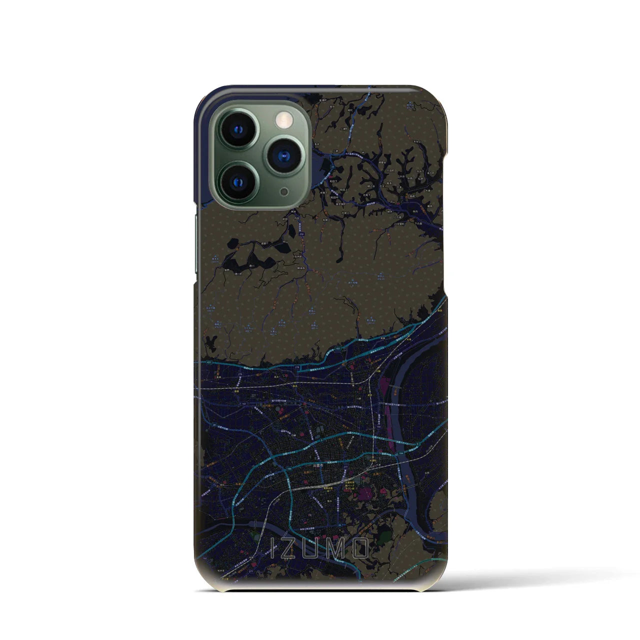 【出雲(島根県)】地図柄iPhoneケース(バックカバータイプ)
