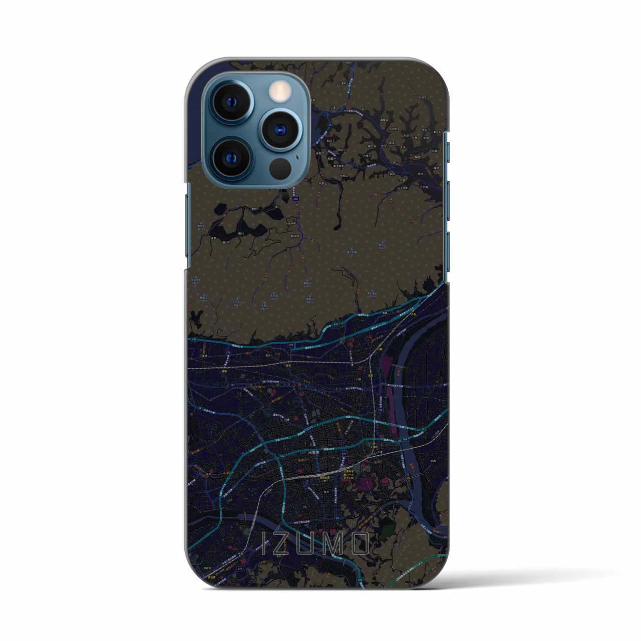 【出雲(島根県)】地図柄iPhoneケース(バックカバータイプ)