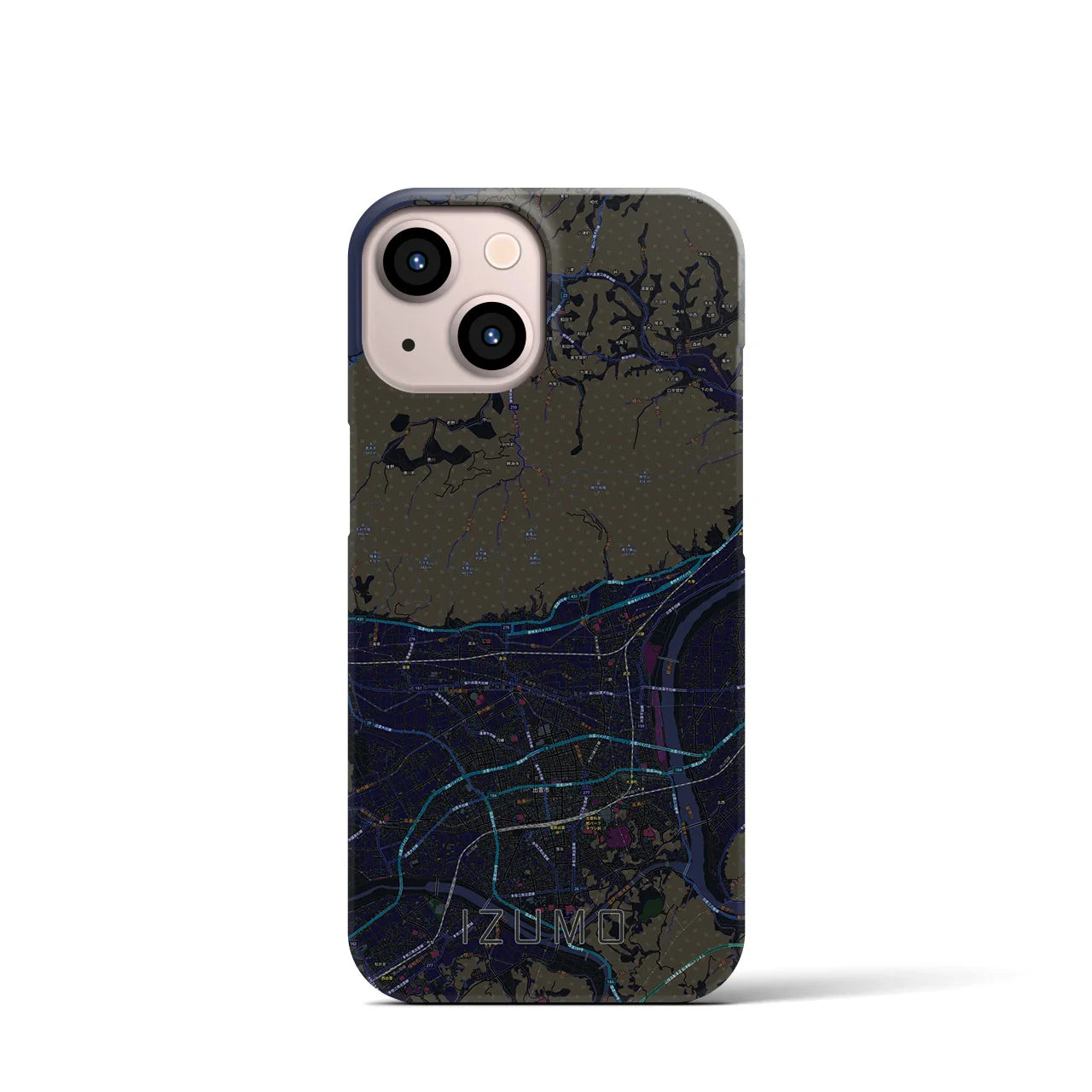【出雲(島根県)】地図柄iPhoneケース(バックカバータイプ)