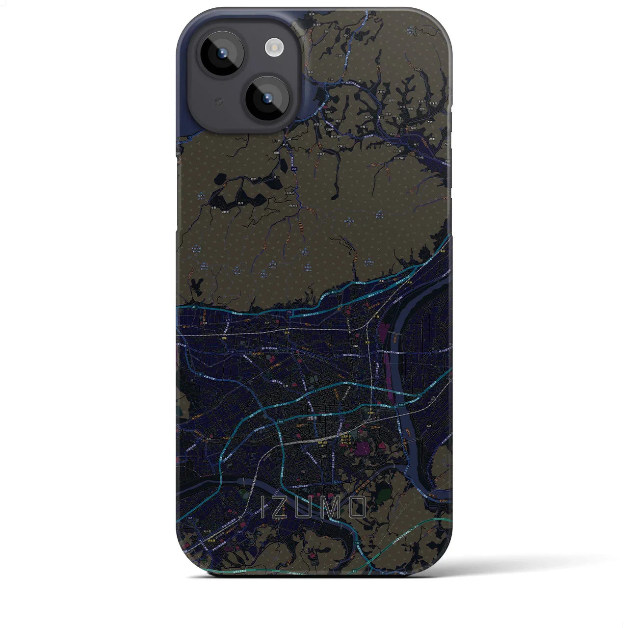 【出雲(島根県)】地図柄iPhoneケース(バックカバータイプ)