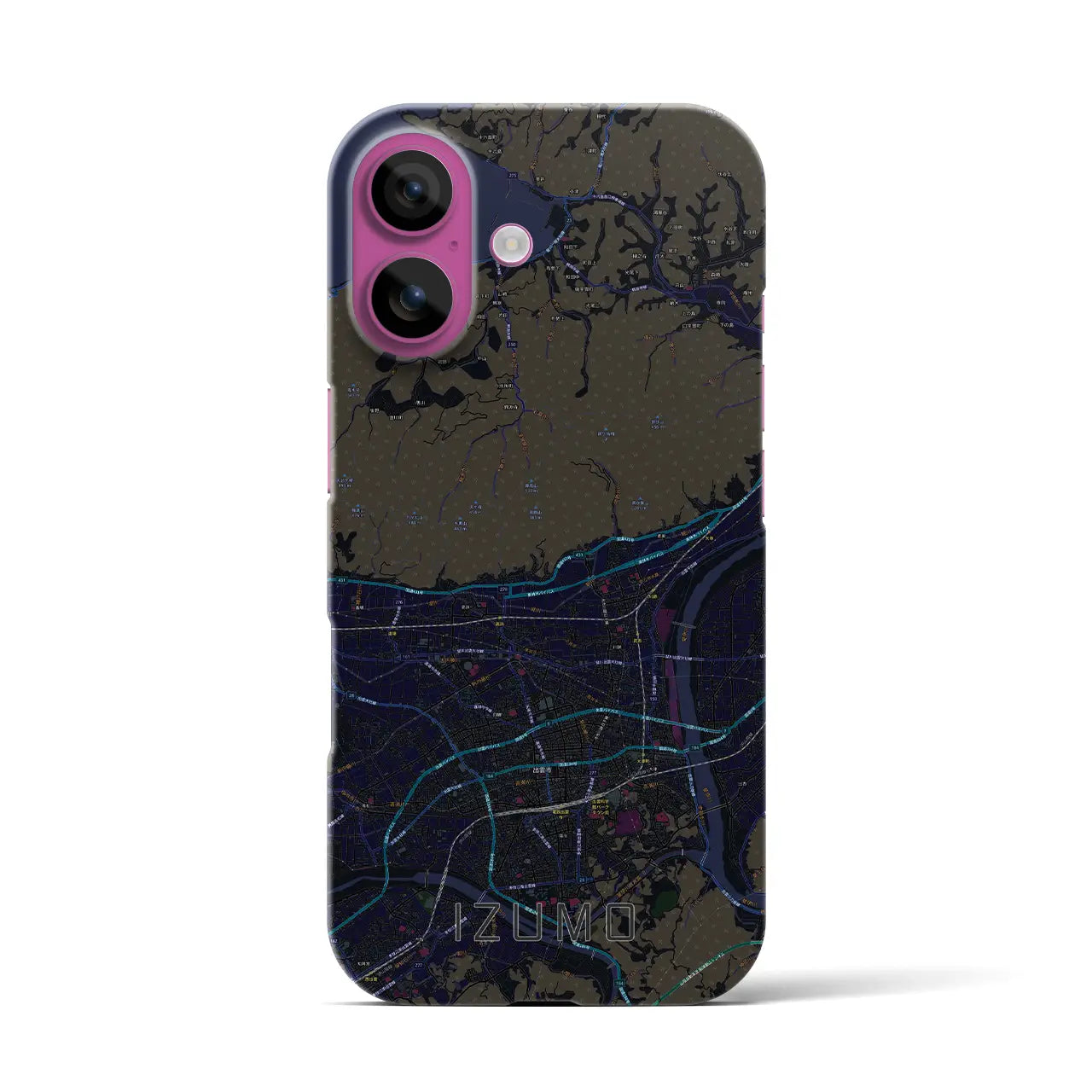 【出雲(島根県)】地図柄iPhoneケース(バックカバータイプ)