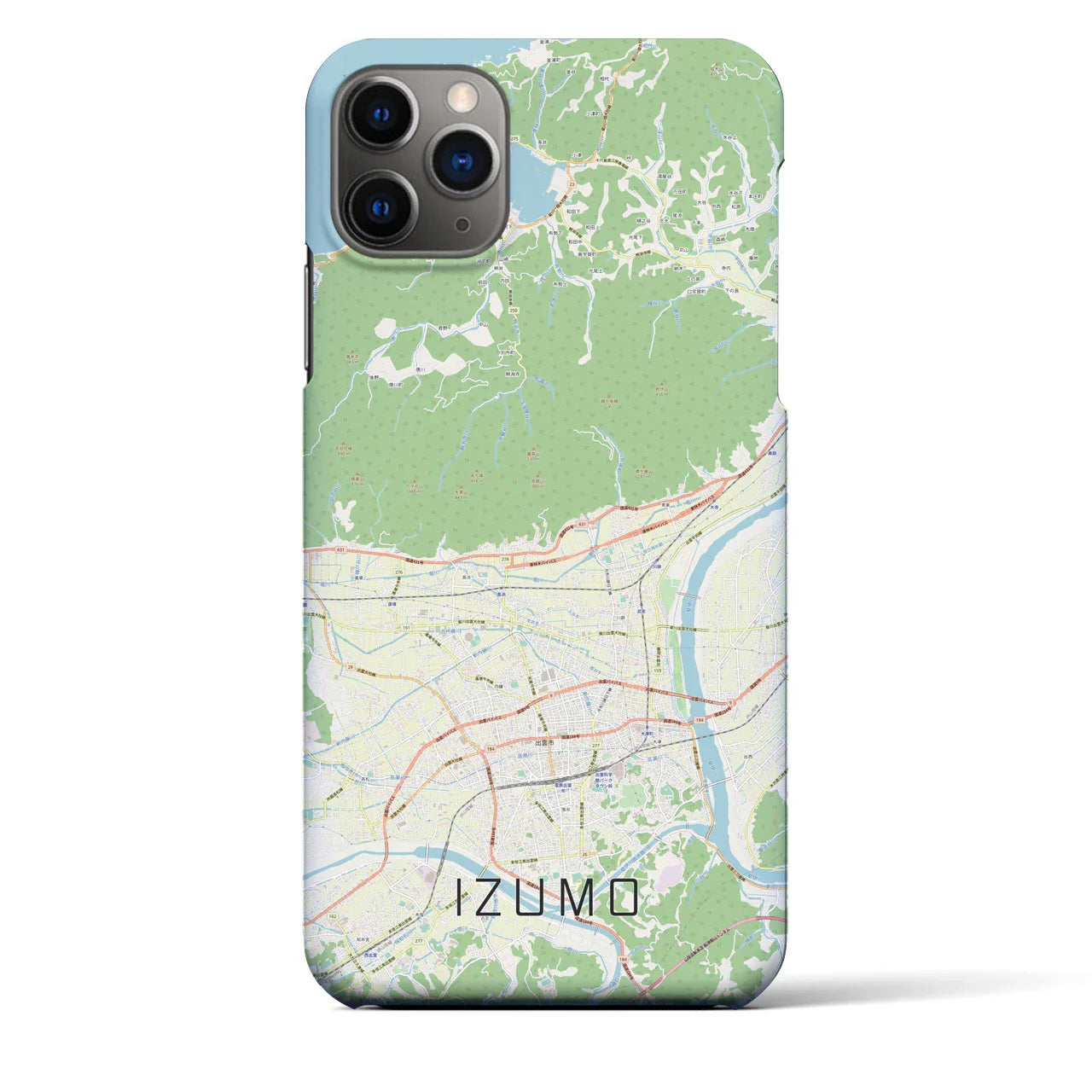 【出雲(島根県)】地図柄iPhoneケース(バックカバータイプ)
