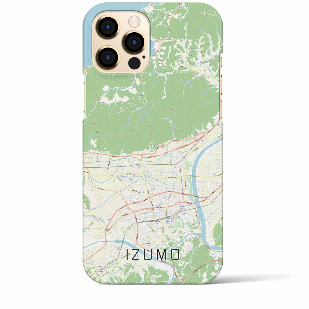 【出雲(島根県)】地図柄iPhoneケース(バックカバータイプ)