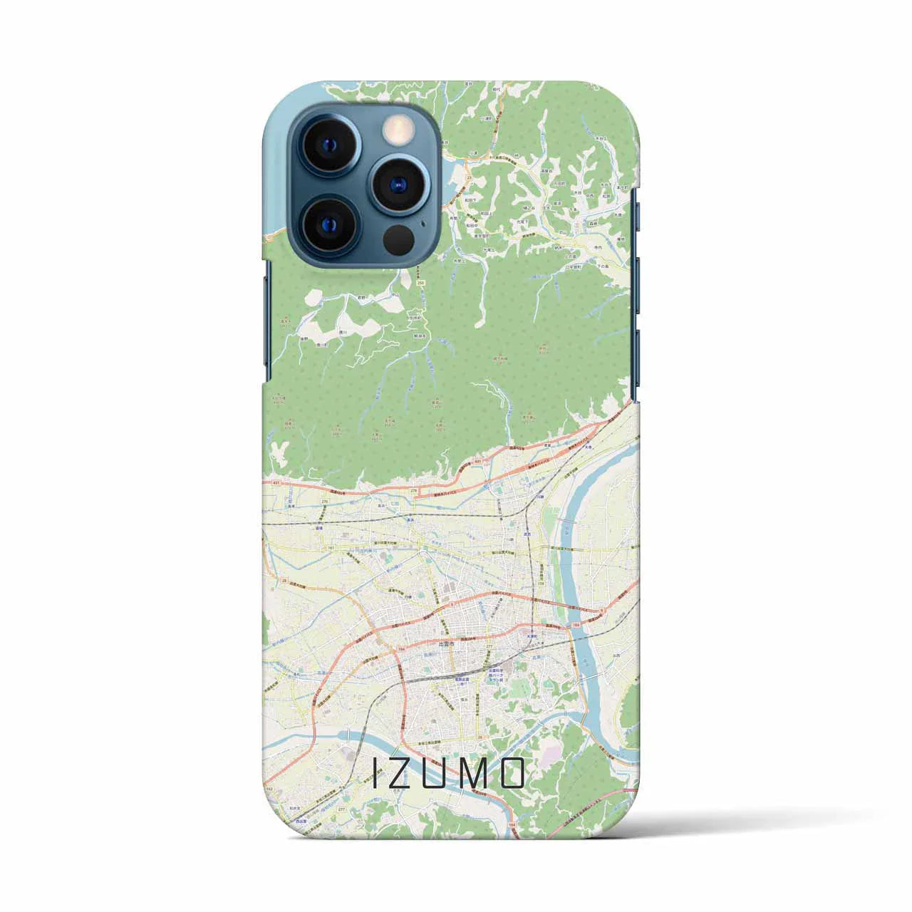 【出雲(島根県)】地図柄iPhoneケース(バックカバータイプ)