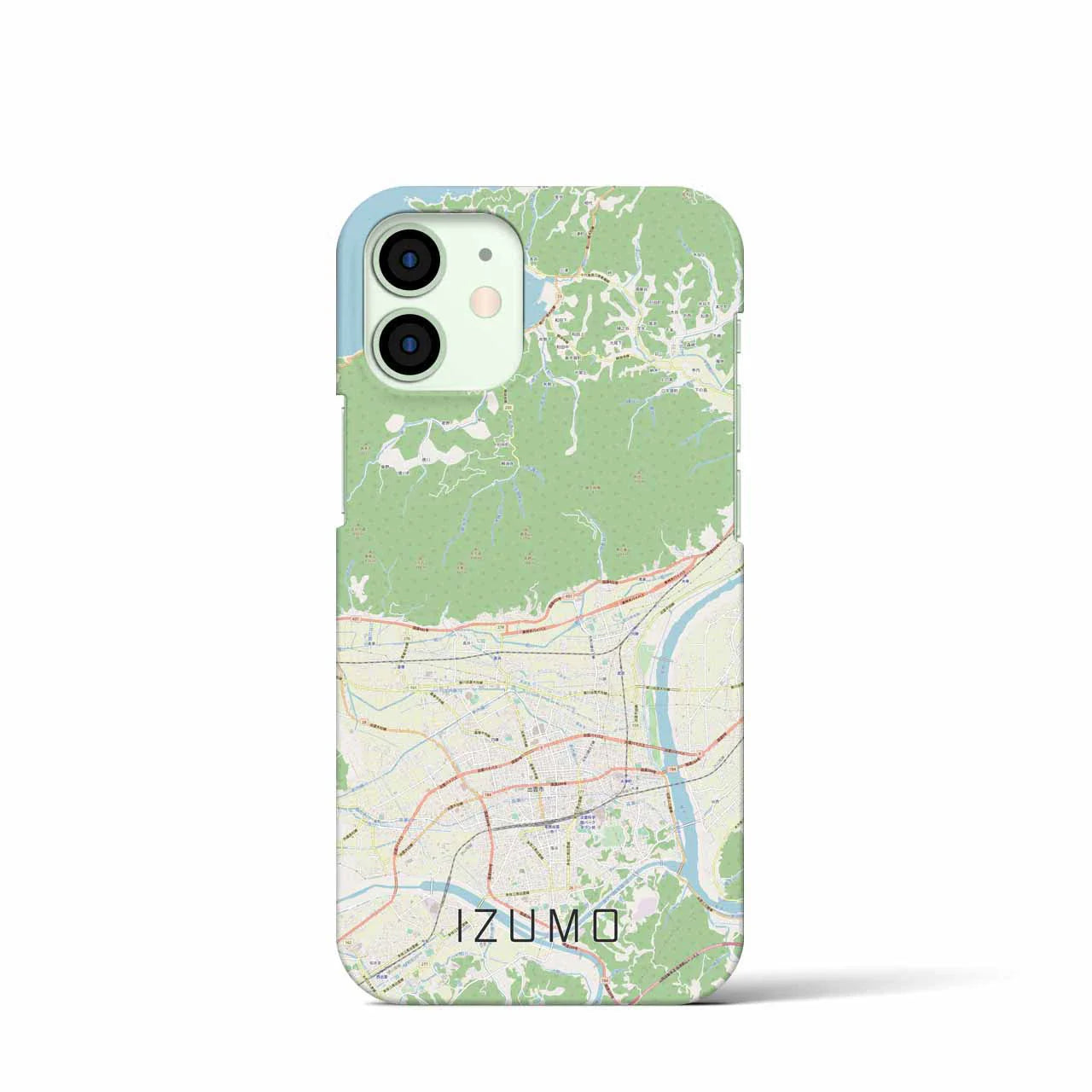 【出雲(島根県)】地図柄iPhoneケース(バックカバータイプ)