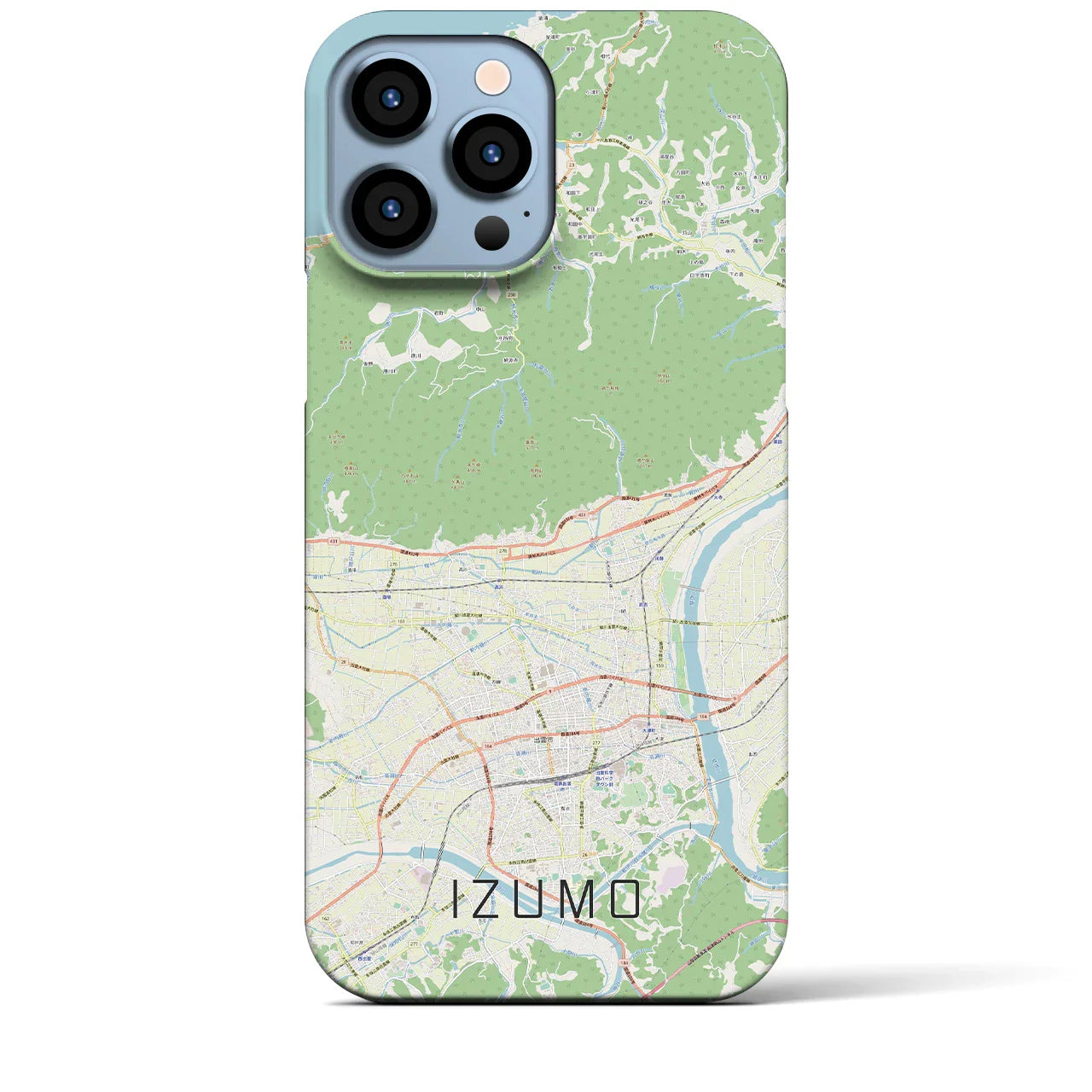 【出雲(島根県)】地図柄iPhoneケース(バックカバータイプ)