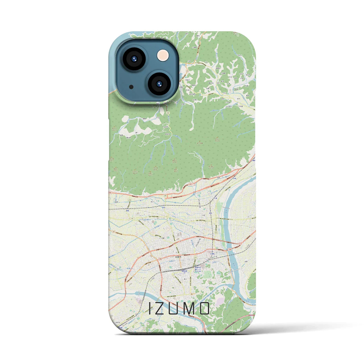 【出雲(島根県)】地図柄iPhoneケース(バックカバータイプ)