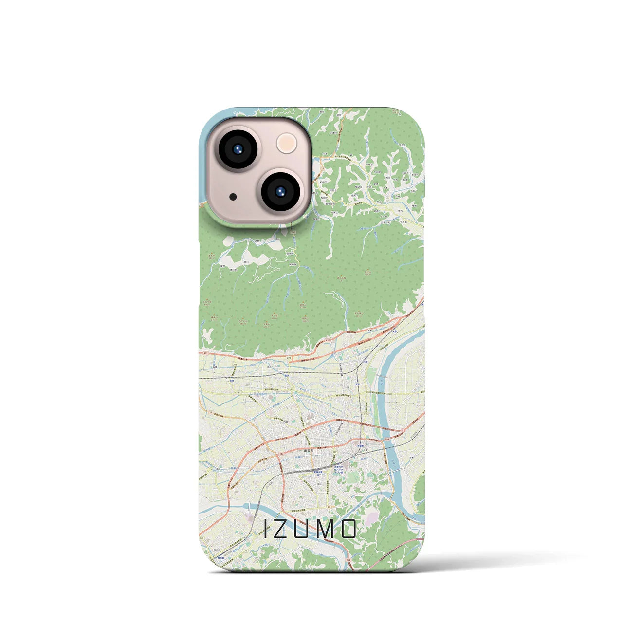 【出雲(島根県)】地図柄iPhoneケース(バックカバータイプ)