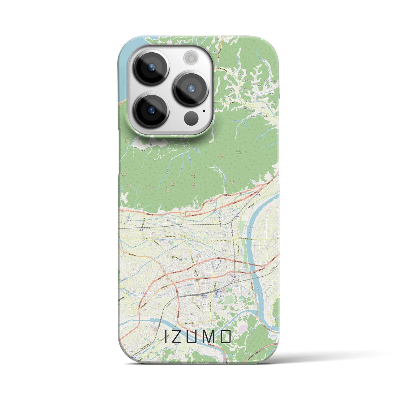 【出雲(島根県)】地図柄iPhoneケース(バックカバータイプ)
