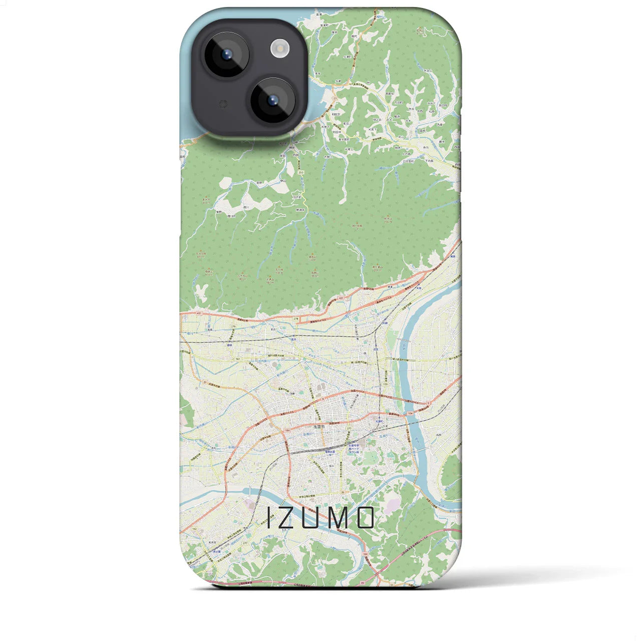 【出雲(島根県)】地図柄iPhoneケース(バックカバータイプ)