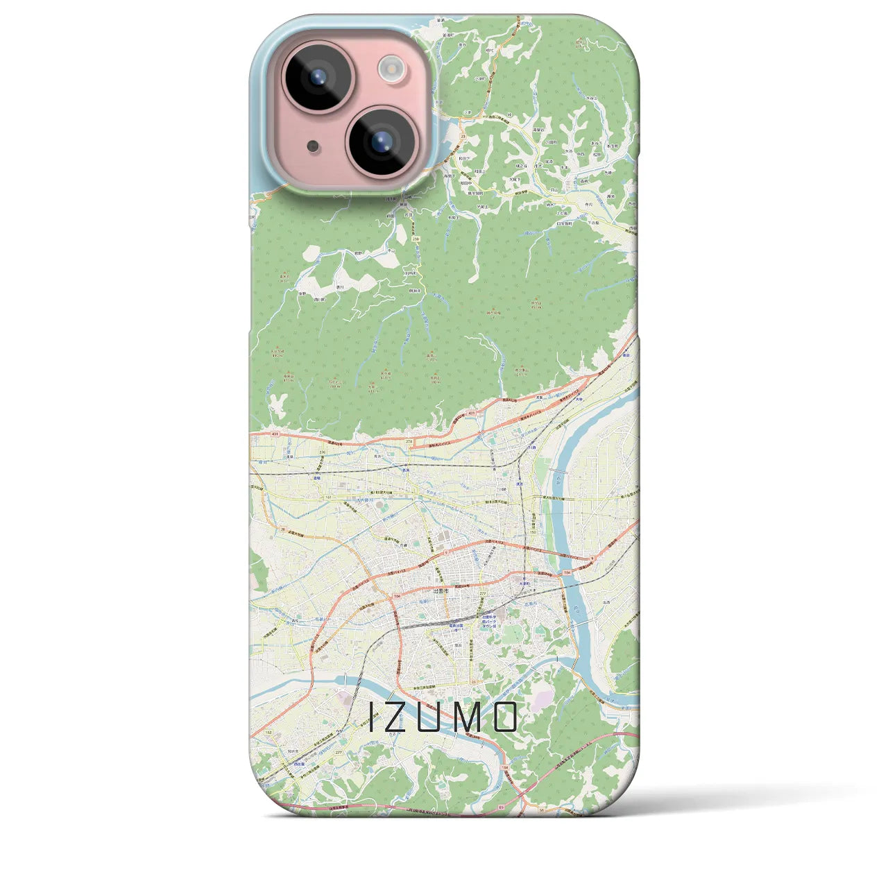 【出雲(島根県)】地図柄iPhoneケース(バックカバータイプ)