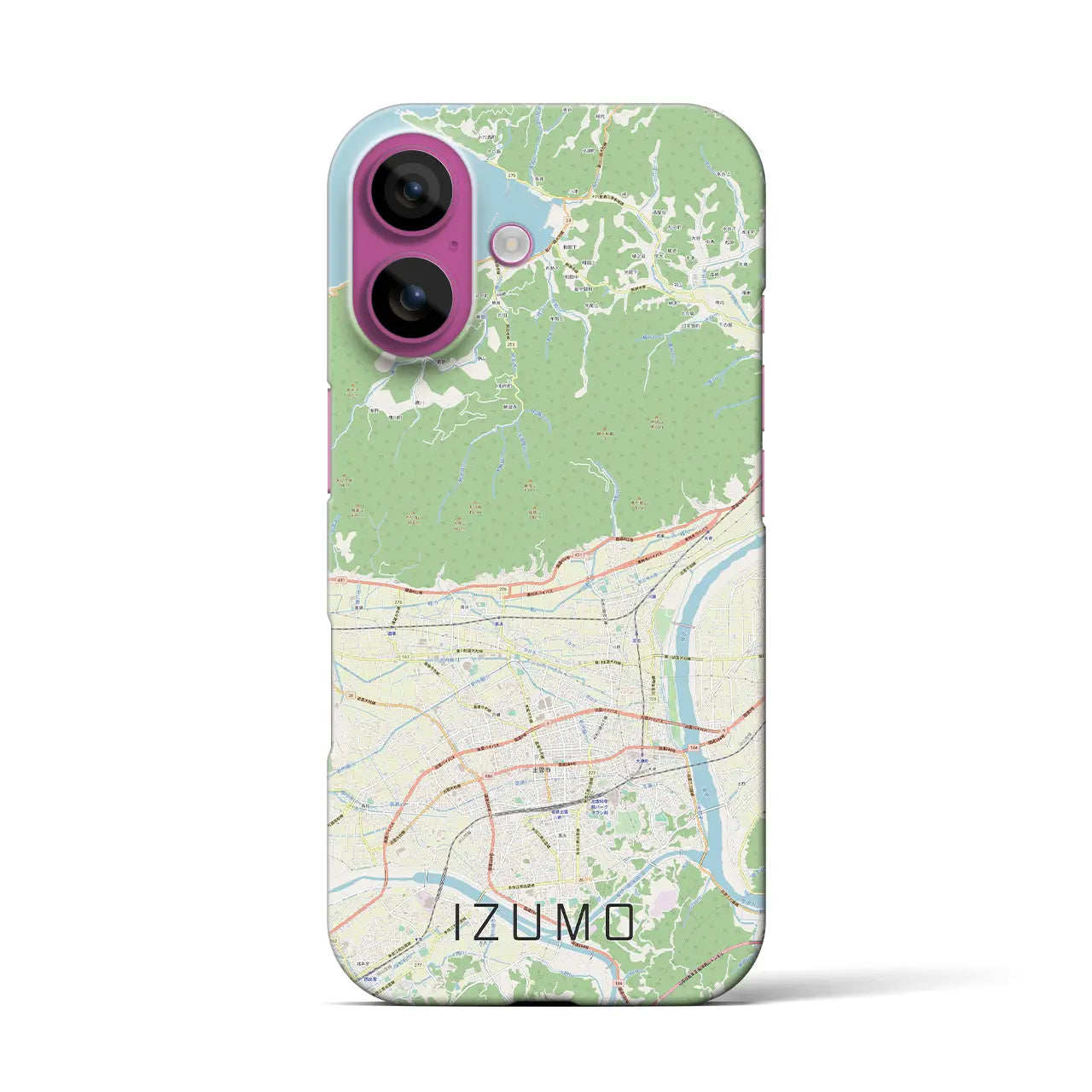 【出雲(島根県)】地図柄iPhoneケース(バックカバータイプ)