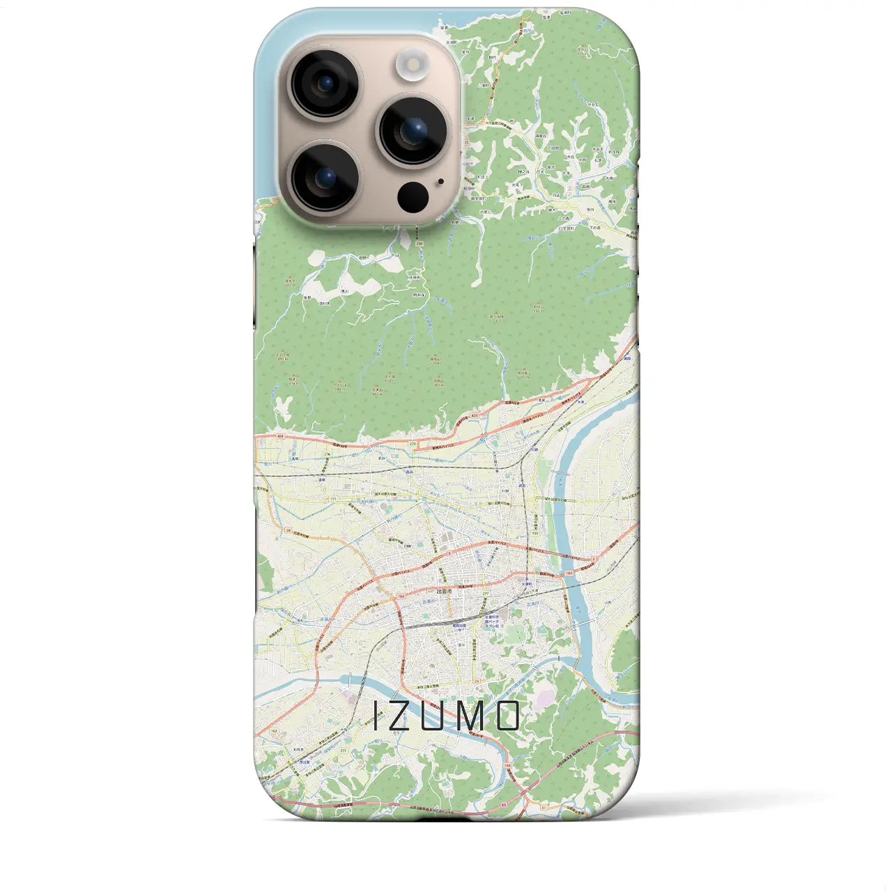 【出雲(島根県)】地図柄iPhoneケース(バックカバータイプ)