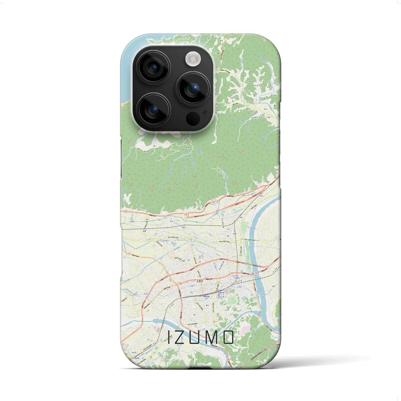 【出雲(島根県)】地図柄iPhoneケース(バックカバータイプ)