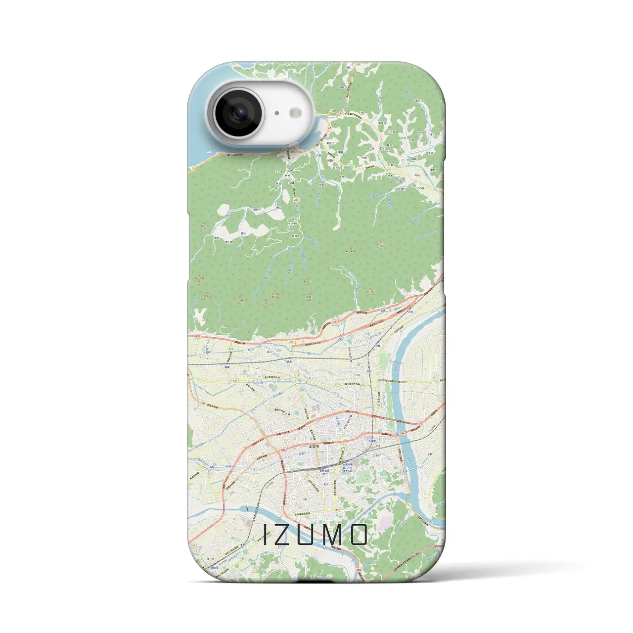 【出雲(島根県)】地図柄iPhoneケース(バックカバータイプ)