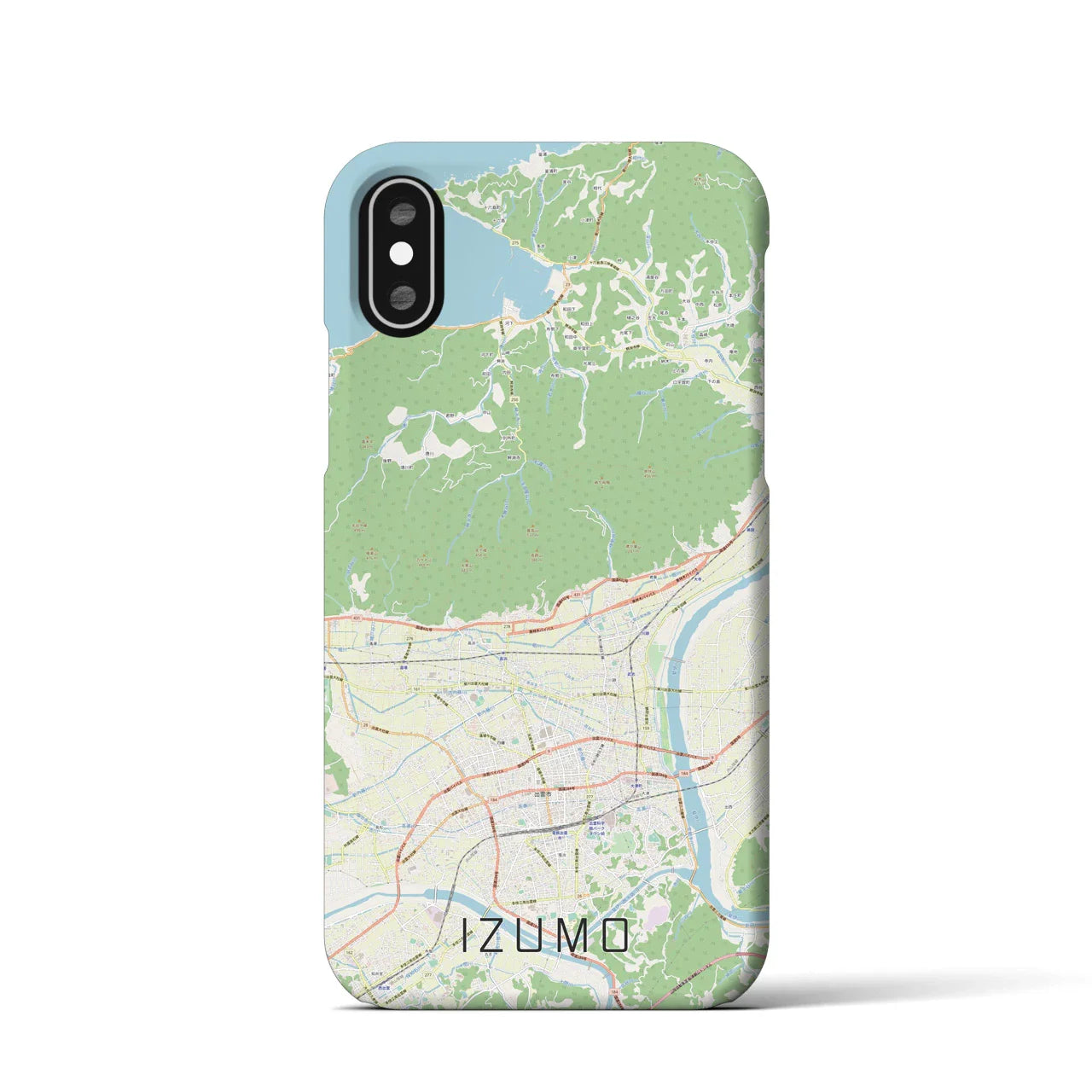 【出雲(島根県)】地図柄iPhoneケース(バックカバータイプ)