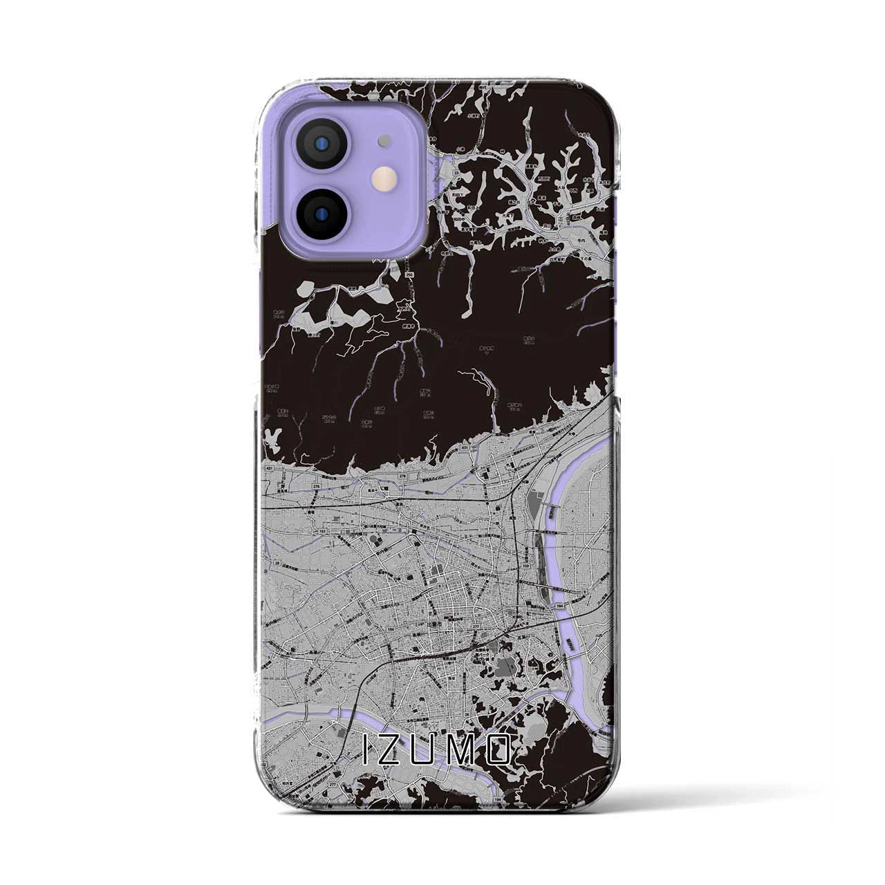 【出雲(島根県)】地図柄iPhoneケース(クリアタイプ)