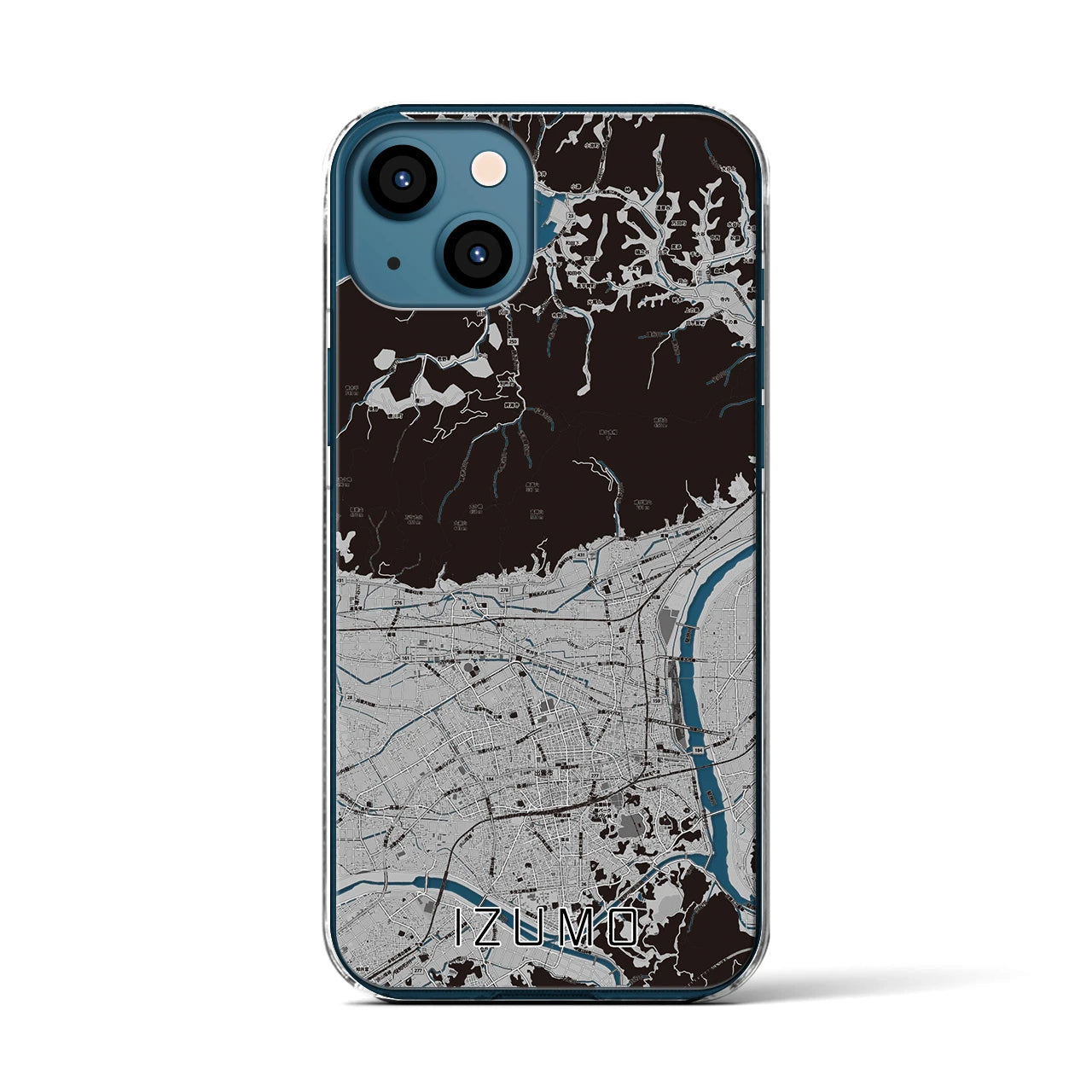 【出雲(島根県)】地図柄iPhoneケース(クリアタイプ)