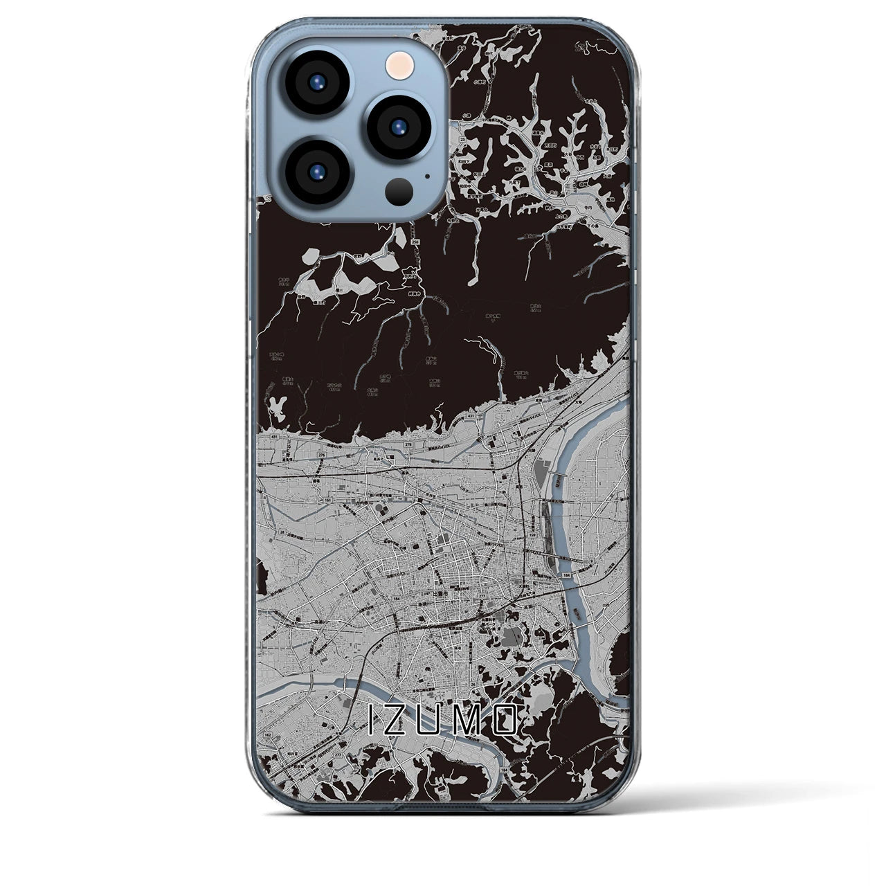 【出雲(島根県)】地図柄iPhoneケース(クリアタイプ)