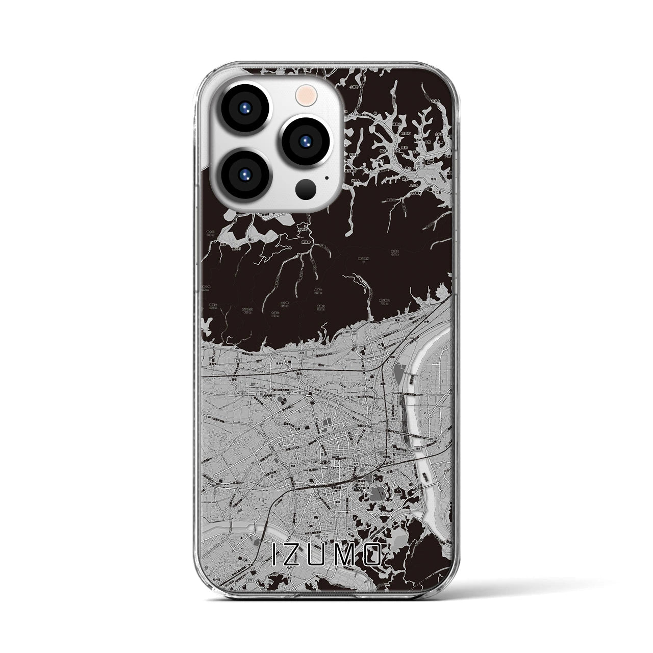 【出雲(島根県)】地図柄iPhoneケース(クリアタイプ)