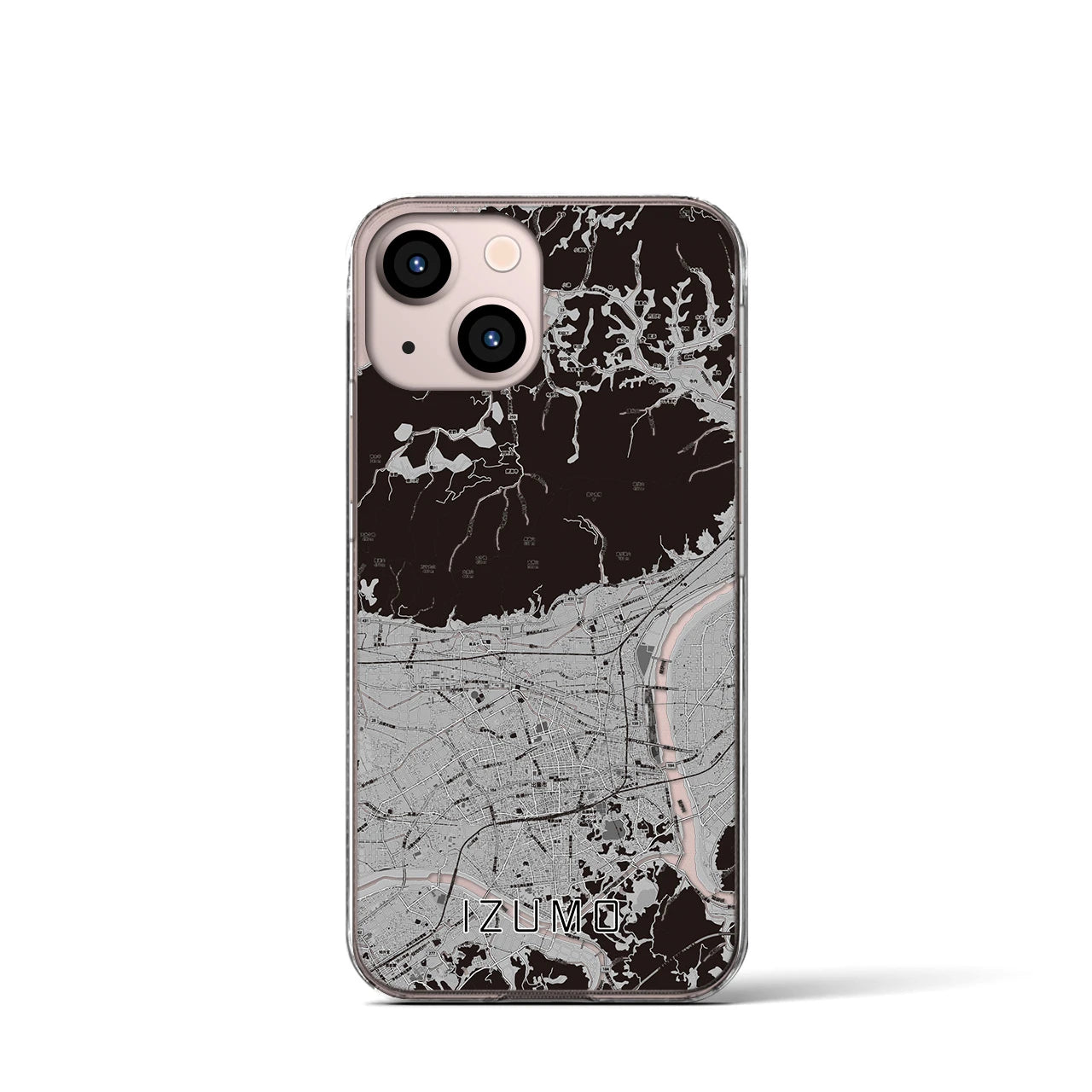 【出雲(島根県)】地図柄iPhoneケース(クリアタイプ)