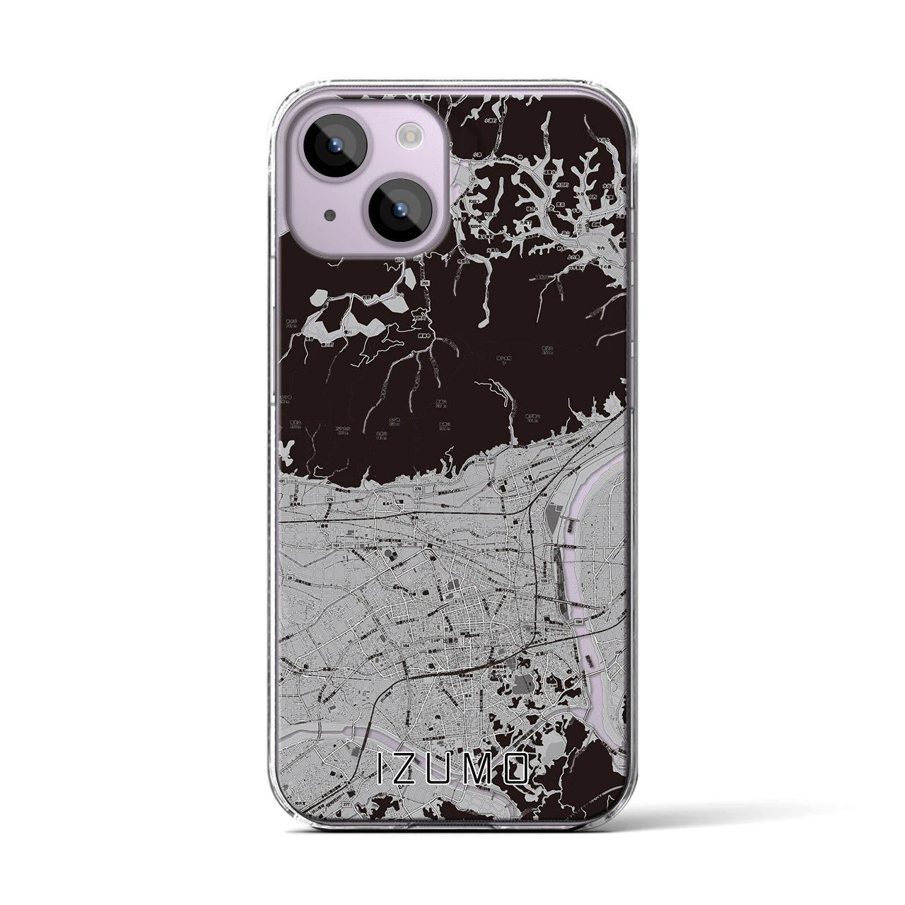 【出雲(島根県)】地図柄iPhoneケース(クリアタイプ)