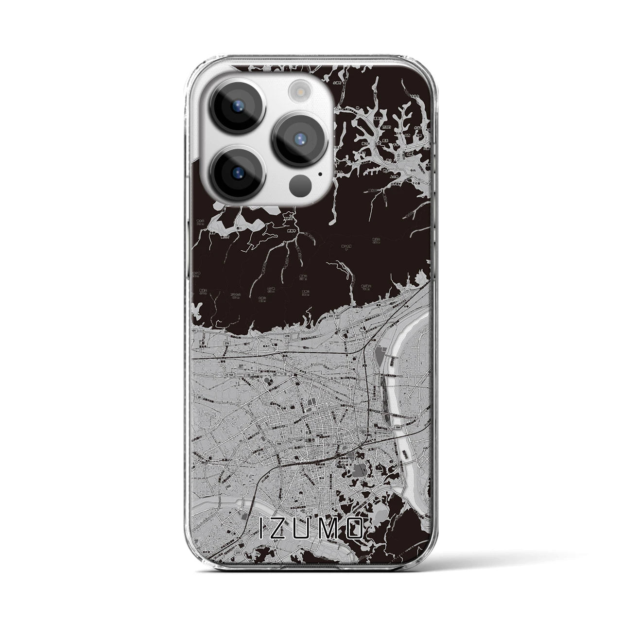 【出雲(島根県)】地図柄iPhoneケース(クリアタイプ)