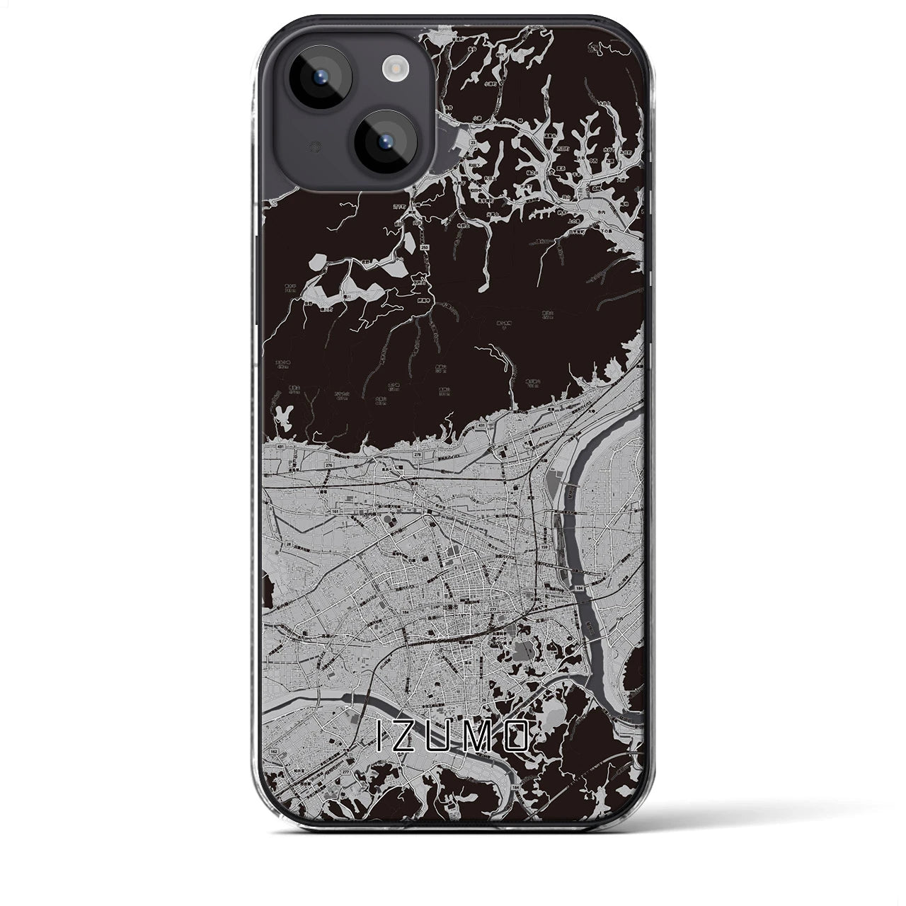 【出雲(島根県)】地図柄iPhoneケース(クリアタイプ)