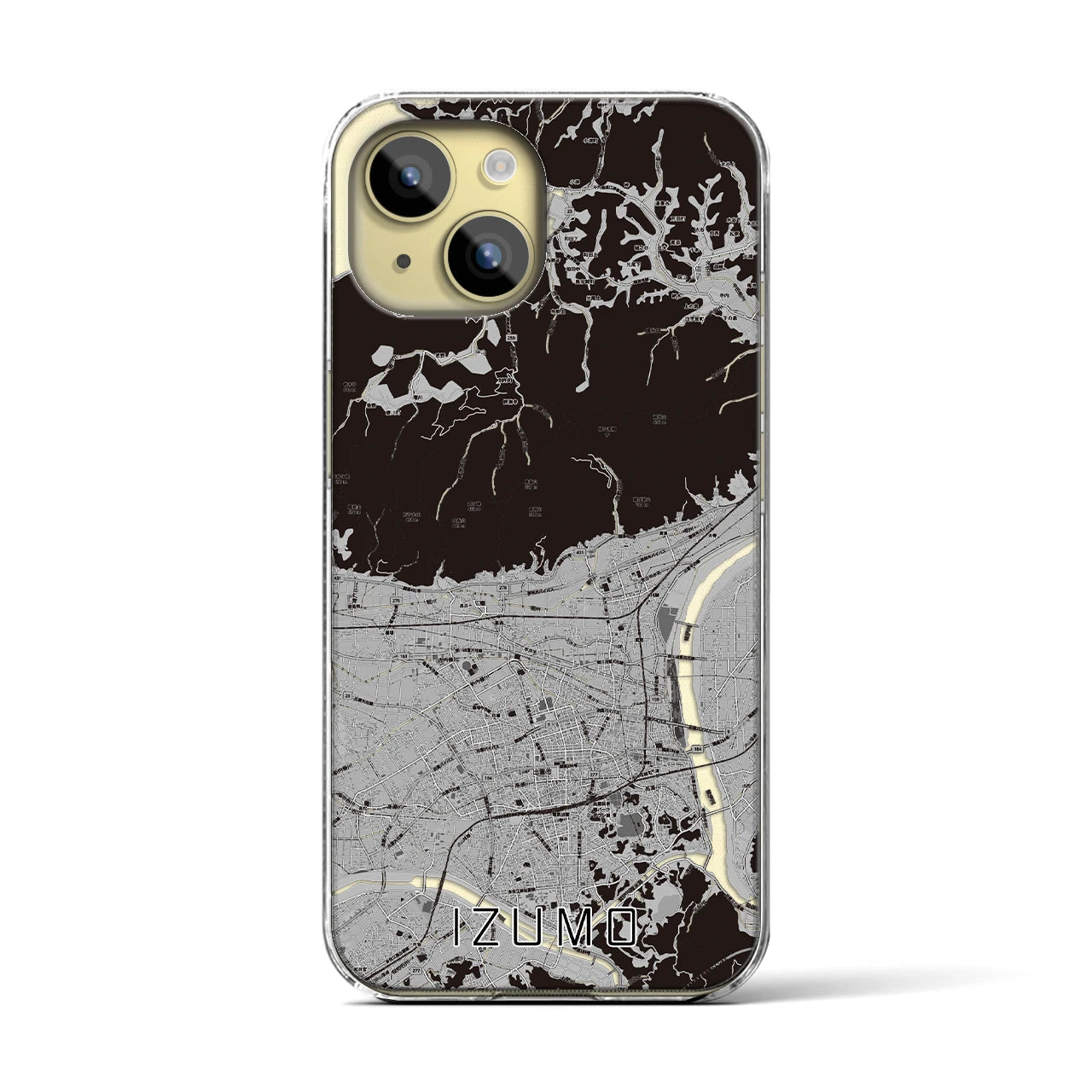 【出雲(島根県)】地図柄iPhoneケース(クリアタイプ)