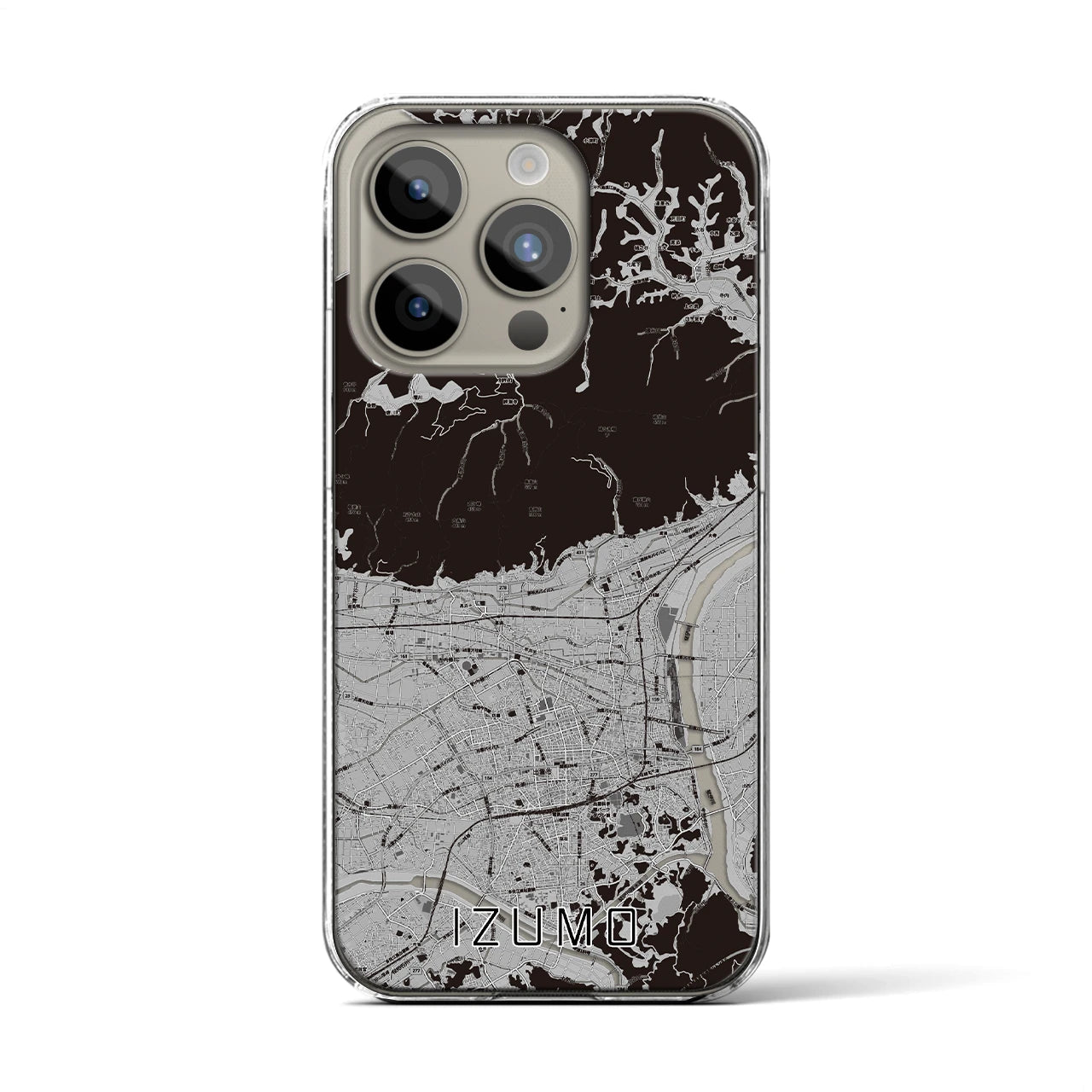 【出雲(島根県)】地図柄iPhoneケース(クリアタイプ)