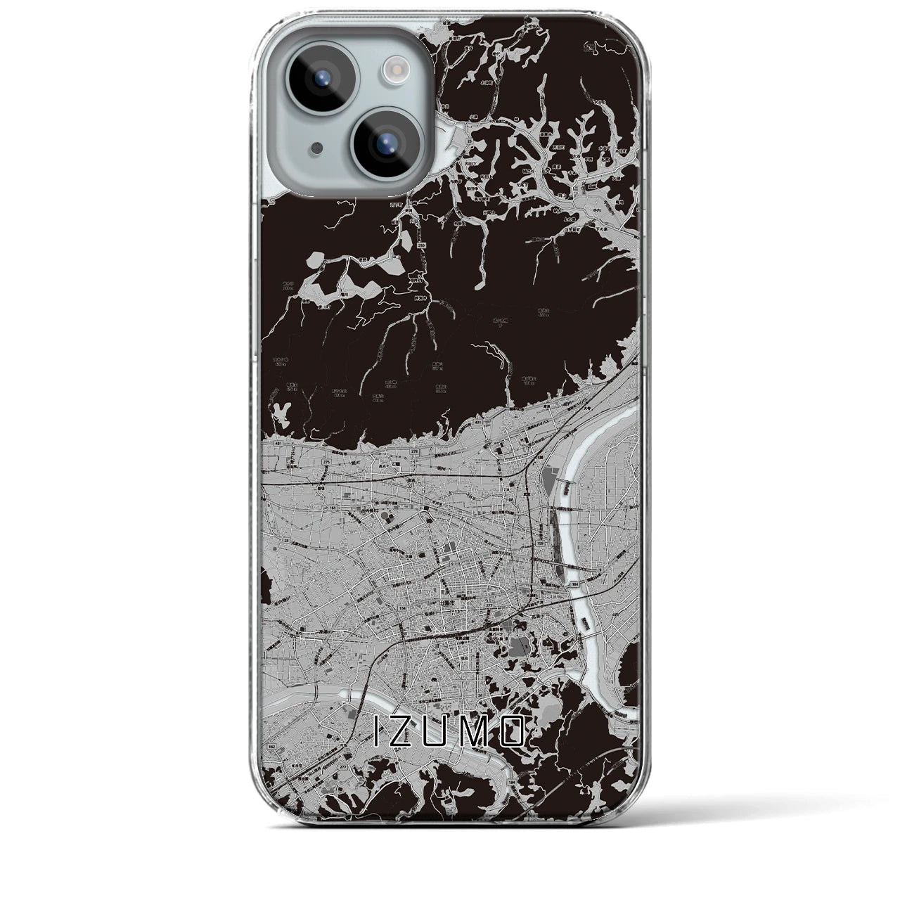 【出雲(島根県)】地図柄iPhoneケース(クリアタイプ)